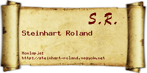 Steinhart Roland névjegykártya