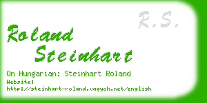 roland steinhart business card